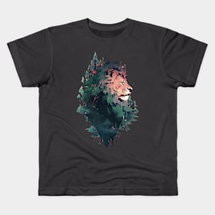 lion face Kids T-Shirt